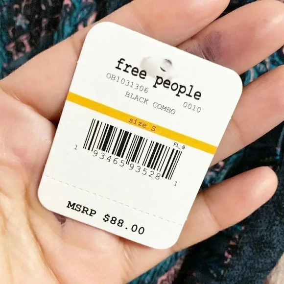 FREE PEOPLE Black Count Me In Trapeze  Tank Top - Picture 7 of 8